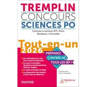 Tremplin Concours Sciences Po Tout-en-un 2026: Concours commun IEP, Paris, Bordeaux, Grenoble
