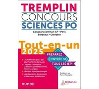 Tremplin Concours Sciences Po - Tout-En-Un Concours Commun Iep, Paris, Bordeaux, Grenoble