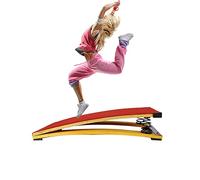 Tremplin de gymnastique en bois dur massif, 2 ressorts en acier avec tapis antidérapant, assistance, salle de jeux familiale, parcours d'obstacles d'entraînement