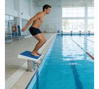 Tremplin de plongeon robuste en acier inoxydable 304, bloc de départ de plongeon professionnel robuste avec poignée, plateforme inclinée à 15° pour la compétition de natation et le saut en p