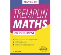 Tremplin MATHS en PCSI-MPSI Pcsi/mpsi - Jean Périsson - Ellipses - broché - Scolaire / Universitaire