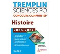 Tremplin Sciences Po Histoire Concours commun 2026-2027 Florent Vandepitte (Auteur), Yann Jeantet (Auteur)