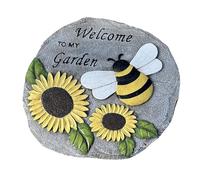 Tremplins Extérieurs | Pierre De Jardin De Bienvenue En D'abeille Et De - Un Beau Tremplin Créatif Et En Est Une Pierre De Bienvenue En Résine Pour Ma Cour, Pelouse, P