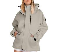 Trench Coat Femme Habit Veste Kaki Mi Saison Rose Softshell Combinaison D'intérieur Blouson Hiver Femme Impermeables Manteau Veste Lestée XS