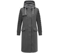 Trench-Coat Femme Navahoo En Laine Avec Manches En Maille Knit Babe 14