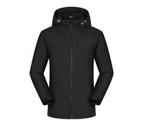 Trench Coat Femme Vetement Femme Trench Décontracté Vêtements À Manches Longues Manteau À Fermeture Éclair Parka Confortable Hydrofuge Veste De Voyage avec Poches Noir XL