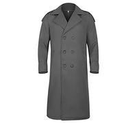 Trench-coat long pour homme, veste en laine pleine longueur, col rabattable, caban avec double boutonnage, grande taille, en laine mélangée, coupe-vent, confortable, vêtements d'extérieur avec poche,