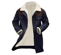 Trench coat pour homme - Manteau d'hiver pour homme - Cardigan en daim - Veste d'hiver classique avec plusieurs poches - Veste de transition confortable en coton - Veste de loisirs avec fermeture