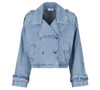 Trench femmes Vero Moda VMLELOU SHORT LS TRENCHCOAT Bleu EU L
