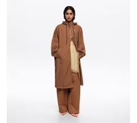 Trench fluide long marron clair S