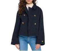 ONLY Onlapril OTW Noos Trench Short Trenchcoat, Bleu Nuit, L Femme