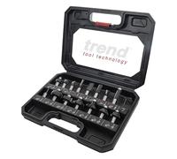 Trend 15 Piece Router Cutter Starter Set, 1/2 Inch Shank, Tungsten Carbide Tipped, Storage Case Included, SET/SS9X1/2TC