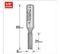 Trend 3/41X1/2TC Cutter à deux flûtes Diamètre 8 mm G