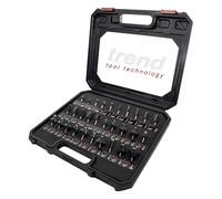 Trend Ensemble de démarrage de 30 fraises pour routeur, tige de 1/4 pouce, pointe en carbure de tungstène, étui en aluminium inclus, SET/SS31X1/4TC