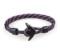 Trend Anchor Bracelet pour homme Corde en polyester Tendance Créatif et utile Taille M Autres pierres précieuses, Medium, Métal Pierre précieuse Polyester, Autres pierres précieuses