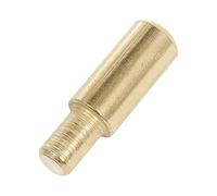 Trend Brass Plated Shelf Support, Pack of 12, 5mm Pin, 100kg Load Capacity, Routing Workshop Jigs Compatible, SS/B5/12