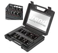 Trend Lot de 12 fraises, contient une gamme de fraises les plus largement utilisés pour le travail du bois décoratif, SET/SS8X8MMTC