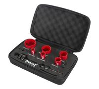 Trend Coffret de 6 scies-cloches électricien 19-76 mm, coupe rapide | Inclut 6 scies-cloches pour des coupes rapides et nettes dans bois et métal, avec lames longue durée, HS/SET/6
