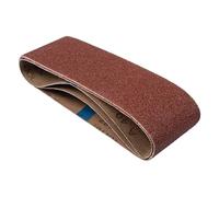 Trend Courroie de ponçage abrasive en oxyde d'aluminium, 75 x 533 mm, grain 80, AB/B75A/80A, Lot de 3