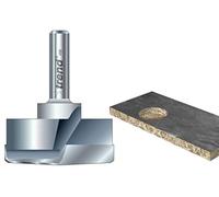 Trend Craft Pro TCT 35mm Mèche de Perçage pour Charnière, Queue 1/4", Pointe en Carbure de Tungstène, Parfait pour Panneaux Stratifiés, T 421/35X1/4TC