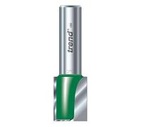 Trend CraftPro C023AX1/4TC Fraise droite à deux cannelures, tige de 6,35 mm, diamètre de coupe de 14 mm et longueur de coupe de 19 mm, pointe en carbure de tungstène, C023AX1/4TC