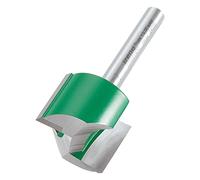 Trend CraftPro C033X1/4TC Fraise droite à deux cannelures, tige de 6,35 mm, diamètre de coupe de 25,4 mm et longueur de coupe de 19,1 mm, pointe en carbure de tungstène