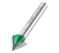 Trend Fraise chanfrein CraftPro C043X1/4TC Tige 1/4 pouce Ø 12,7 mm V 60° Pointe en carbure
