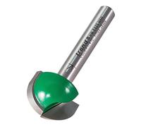 Trend CraftPro Fraise à cavet, Queue de 1/4 pouce, Rayon de 9,5 mm et Diamètre de coupe de 19,1 mm, Plaquettes en carbure de tungstène, C056X1/4TC