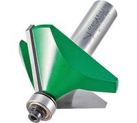 Trend CraftPro Fraise à chanfreiner, Queue de 1/2 pouce, Diamètre de coupe 51 mm, Rainure en V à 45 degrés, Plaquettes en carbure de tungstène, C197X1/2TC