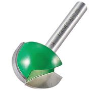 Trend CraftPro Fraise à Défoncer Cavetto, Queue de 1/4 Pouce, Rayon de 12,7 mm et Diamètre de Coupe de 25,4 mm, Embout en Carbure de Tungstène, C058X1/4TC