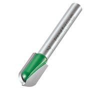 Trend CraftPro Fraise à défoncer Cavetto, Queue de 1/4 pouce, Rayon de 5 mm et Diamètre de coupe de 18 mm, Plaqué Carbure de Tungstène, C053AX1/4TC