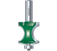 Trend CraftPro Fraise à défoncer Torus Traditionnel, Queue de 1/2 pouce, Diamètre de coupe 37mm & Longueur de coupe 40mm, Rayon 13.5mm, Carbure de tungstène, Guidée par roulement, C260X1/2TC