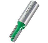 Trend CraftPro Fraise droite 2 flûtes, queue 1/2 po, Ø10 mm, 19,1 mm | Guide le fraisage de rainures droites précises, Ø10 mm et 19,1 mm de coupe, plaquettes carbure tungstène C016X1/2TC