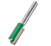 Trend CraftPro Fraise droite 2 flûtes, queue 1/4", ø 11,1 mm, 25,4 mm | Réalise des rainures et rainurages précis dans le bois, avec plaquettes carbure et longueur de coupe 25,4 mm, C018X1/4TC
