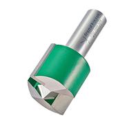 Trend CraftPro Fraise Droite Deux Flûtes, Queue de 1/2 Pouce, Diamètre de Coupe 30mm & Longueur de Coupe 25mm, Plaqué Carbure de Tungstène, C033JX1/2TC