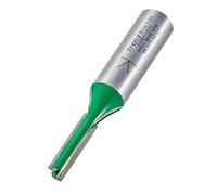 Trend CraftPro Fraise Droite Deux Flûtes, Queue de 1/2 Pouce, Diamètre de Coupe 6,3mm & Longueur de Coupe 25,4mm, Plaqué Carbure de Tungstène, C008X1/2TC