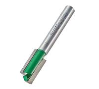 Trend CraftPro Fraise Droite Deux Flûtes, Queue de 1/4 Pouce, Diamètre de Coupe 10mm & Longueur de Coupe 19.1mm, Plaqué Carbure de Tungstène, C016X1/4TC