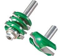 Trend CraftPro jeu de fraises profil ogee, portes à panneaux, queue 12 mm | Inclut un jeu de fraises profil ogee pour portes à panneaux, queue de 12 mm et tranchants carbure, CR/PDS1X12MMTC