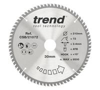 Trend CSB/21072 Craft Pro Lame de scie circulaire 210 mm Diamètre 210 alésage 30 mm Dents 72