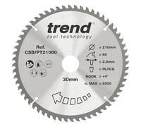 Trend CSB/PT21060 Garniture de panneau de lame de scie 210 mm x 60 dents x 30 mm
