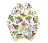 Trend Design Kid's World Cutting Cape - Snaps