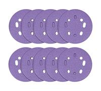 Trend Disques de ponçage abrasifs à orbite aléatoire en oxyde d'aluminium, 125 mm, grain 180, AB/125/180A, lot de 10