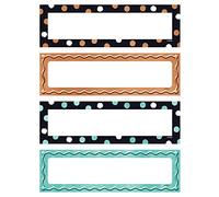Trend Enterprises I Metal Dots & Embossed Name Plates Variety Pack, 32 Count