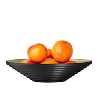 TREND FOR HOME Bol en Verre ⌀ 27 cm Saladier Corbeille a Fruit Snack Centre de Table Bonbonne en Verre Panier à Fruits Assiette à Bonbons Bol Décoratif Coupe De Fruits, Alexis, Noir/Or