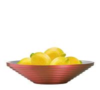 TREND FOR HOME Bol en Verre ⌀ 27 cm Saladier Corbeille a Fruit Snack Centre de Table Bonbonne en Verre Panier à Fruits Assiette à Bonbons Bol Décoratif Coupe De Fruits, Alexis, Rouge/Argent