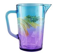 TREND FOR HOME Carafe Eau 1l Pichet en Verre à Jus avec Anse Cruche en Verre pour Boissons 1 Litre Carafe Verre Carafe d'Eau Pichet Lait Vase à Fleurs 19 cm Verre Coloré | Gigi Dreamy Sunset