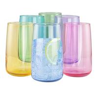 TREND FOR HOME Verre à eau 490 ml Verre coloré Grand verre à eau Lot de 6 verres à eau Boissons non alcoolisées Jus Verre à cocktail | Penelope
