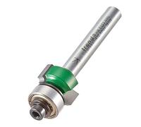 Trend CraftPro Fraise à Défoncer à Roulement Guidé à Arrondi, Queue de 1/4 Pouce, Rayon de 1,6 mm, Longueur de Coupe de 7,9 mm, Comprend Plusieurs Roulements, C074AX1/4TC