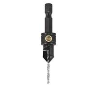 Trend Snappy Fraise à noyer réglable 9,5 mm avec foret HSS 2 mm, parfait pour les bois durs, compatible avec système à dégagement rapide, SNAP/CS/4