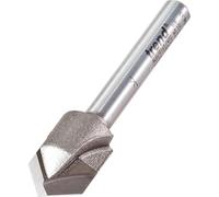 Trend Professionnel Alucobond Fraise à rainurer en V à 45 degrés, Queue de 1/4 pouce, Diamètre de coupe 13 mm & Longueur de coupe 10 mm, ALU/01X1/4TC